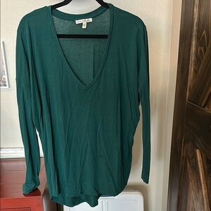 Simply Couture Green Long Sleeve Relaxed Blouse